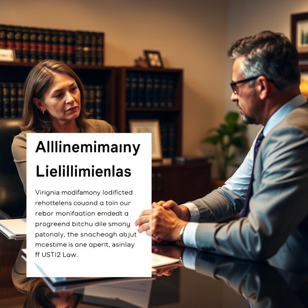 Alimony Modification Lawyer Loudoun County, VA